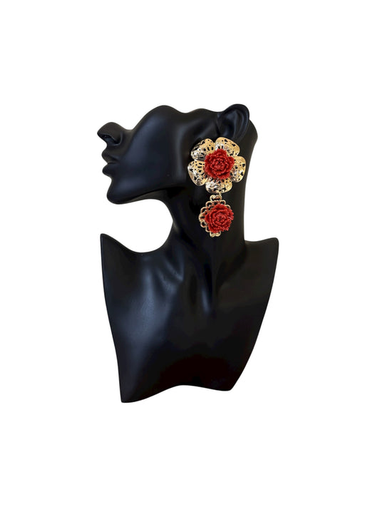 PENDIENTE LUMBRE CORAL