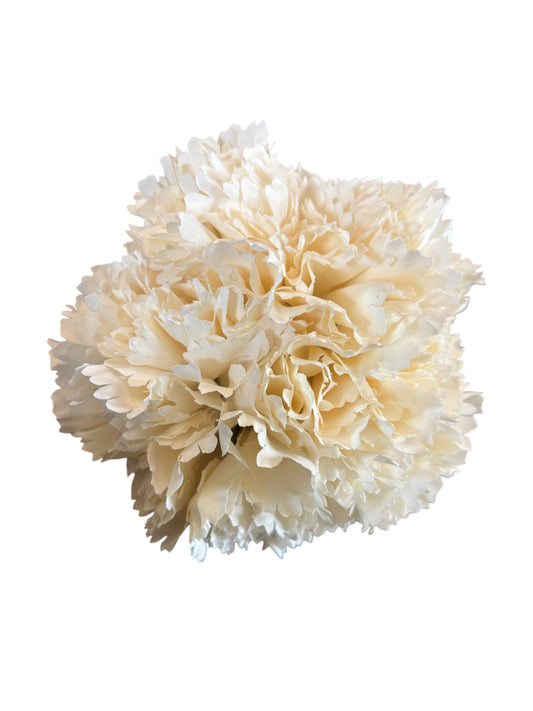 RAMILLETE CLAVELES BLANCO ROTO