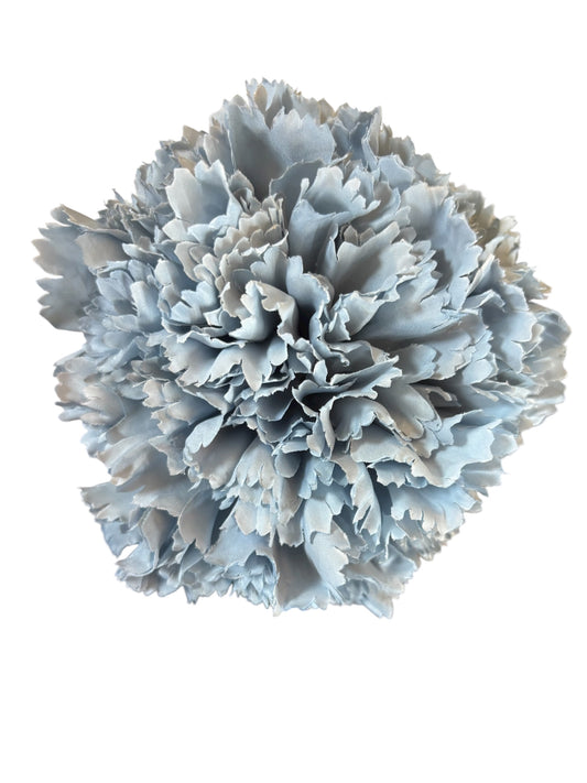 RAMILLETE CLAVELES AZUL POLVADO