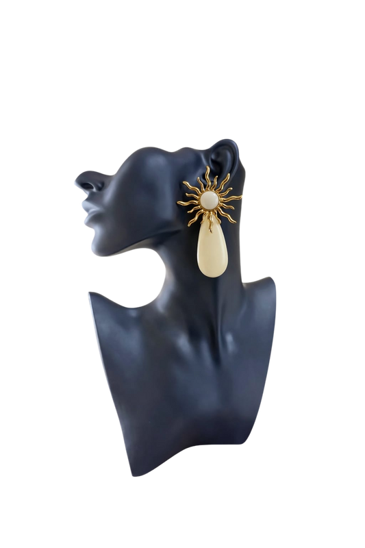 PENDIENTE TRIANA BLANCO